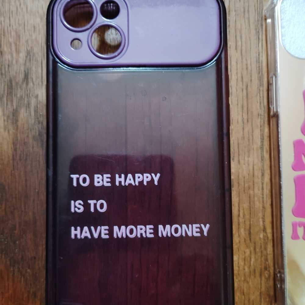 Stylish Purple Phone Case with Inspirational Quote